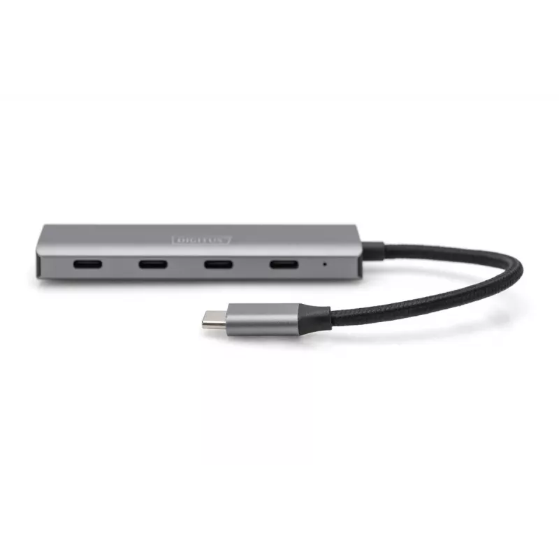 Hub USB-C 4 portas DIGITUS, 4x USB-C 3.1 Gen1, 5 Gbit/s