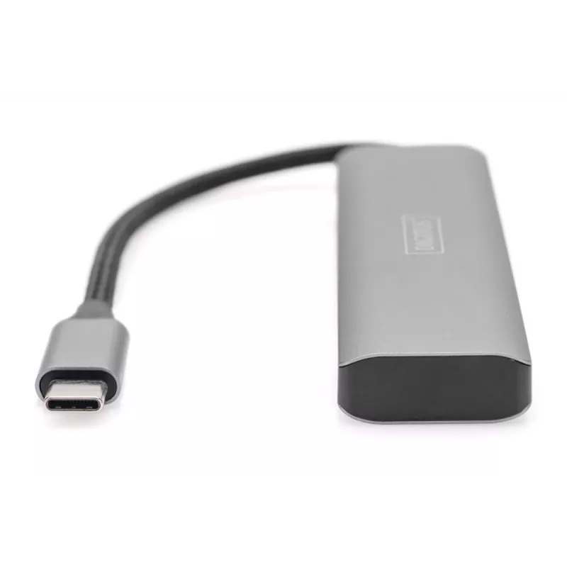 Hub USB-C 4 portas DIGITUS, 4x USB-C 3.1 Gen1, 5 Gbit/s