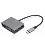 Adaptador gráfico DIGITUS USB Type-C 4K 2-em-1 DisplayPort + VGA