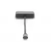 Adaptador gráfico DIGITUS USB Type-C 4K 2-em-1 DisplayPort + VGA