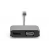 Adaptador gráfico DIGITUS USB Type-C 4K 2-em-1 DisplayPort + VGA
