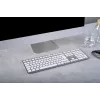 Teclado CHERRY KW 9100 fino FOR MAC universal USB + Bluetooth QWERTZ alemão prateado