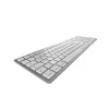Teclado CHERRY KW 9100 fino FOR MAC universal USB + Bluetooth QWERTZ alemão prateado