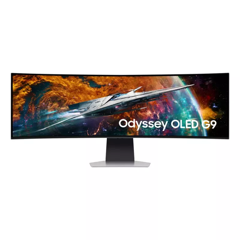 Samsung G95SC Monitor de computador 124,5 cm (49 inch) 5120 x 1440 Dual QHD OLED Prata