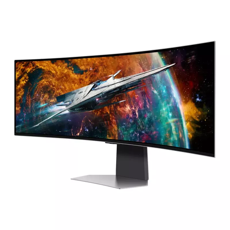 Samsung G95SC Monitor de computador 124,5 cm (49 inch) 5120 x 1440 Dual QHD OLED Prata