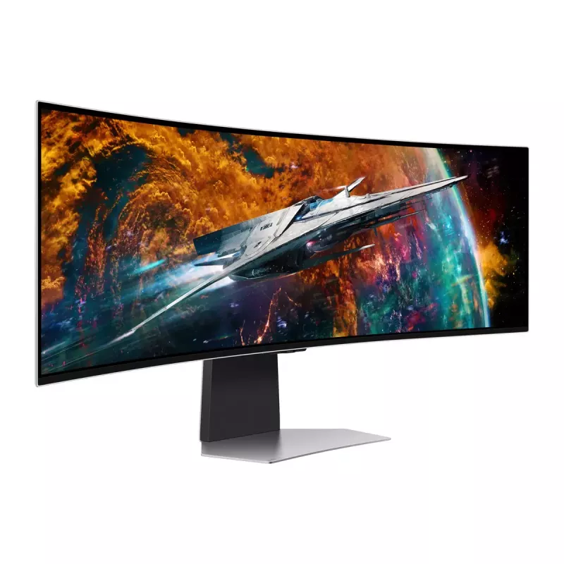 Samsung G95SC Monitor de computador 124,5 cm (49 inch) 5120 x 1440 Dual QHD OLED Prata
