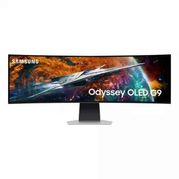 Samsung G95SC Monitor de computador 124,5 cm (49 inch) 5120 x 1440 Dual QHD OLED Prata