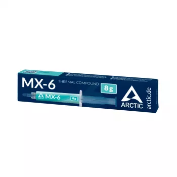ARCTIC MX-6 ULTIMATE Performance Pasta térmica, pasta térmica, cinzento, 8 g, 1 peça, 27 mm, 121 mm