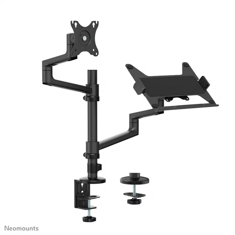 Neomounts DS20-425BL2 Braço de monitor com suporte para portátil 17-27