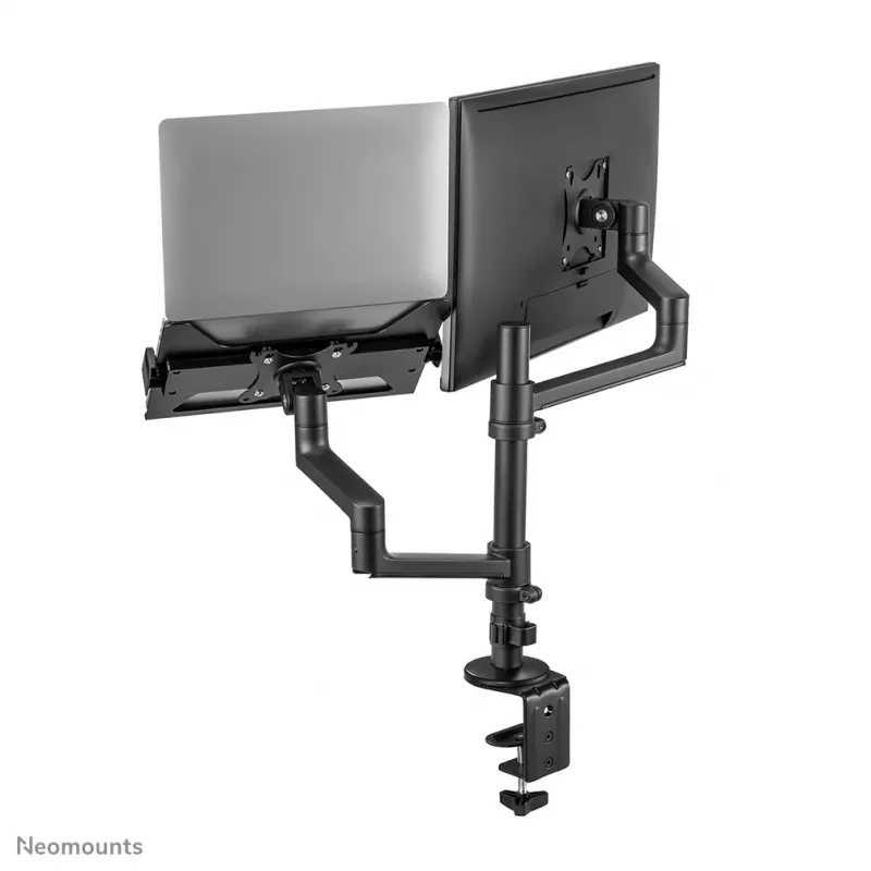 Neomounts DS20-425BL2 Braço de monitor com suporte para portátil 17-27