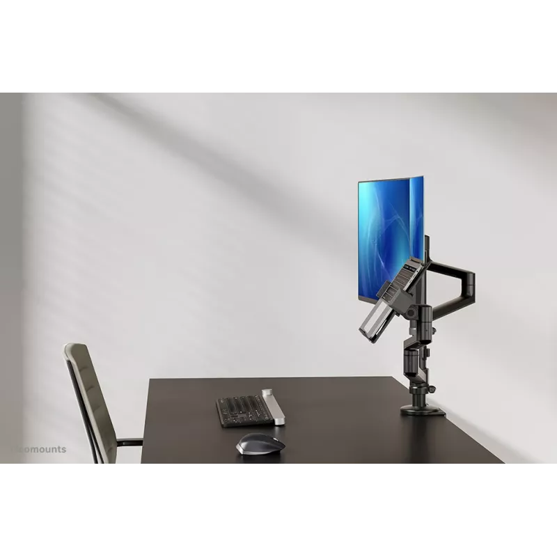 Neomounts DS20-425BL2 Braço de monitor com suporte para portátil 17-27