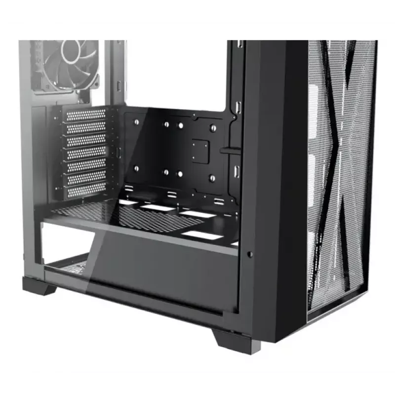 Caixa PC Miditower XILENCE XG151 – preta, suporta ATX/Micro-ATX/Mini-ITX, fonte de alimentação inferior, 2x 3,5 polegadas + 4x 2,5 polegadas baías