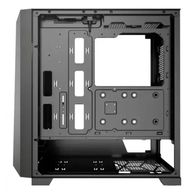 Caixa PC Miditower XILENCE XG151 – preta, suporta ATX/Micro-ATX/Mini-ITX, fonte de alimentação inferior, 2x 3,5 polegadas + 4x 2,5 polegadas baías