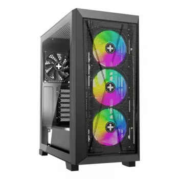 Caixa PC Miditower XILENCE XG151 – preta, suporta ATX/Micro-ATX/Mini-ITX, fonte de alimentação inferior, 2x 3,5 polegadas + 4x 2,5 polegadas baías