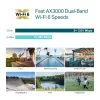 Ponto de acesso TP-Link Omada AX3000 Indoor/Outdoor WiFi 6, 2.4 GHz, 5 GHz, 3000 Mbit/s, WPA, WPA-Enterprise, WPA2, WPA2-Enterprise, WPA3, WPA3-Enterprise, 10,100,1000 Mbit/s