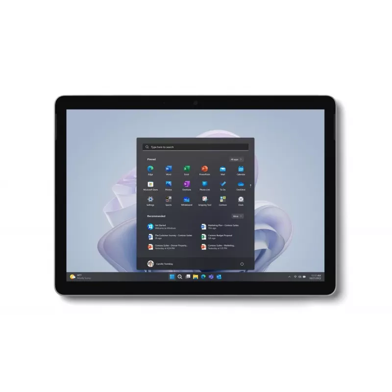 MICROSOFT Surface Go 4 - ecrã tátil 10,5 polegadas - Intel N200 - 8 GB RAM - 256 GB SSD - Win11 Pro - Platinum - UHD Graphics
