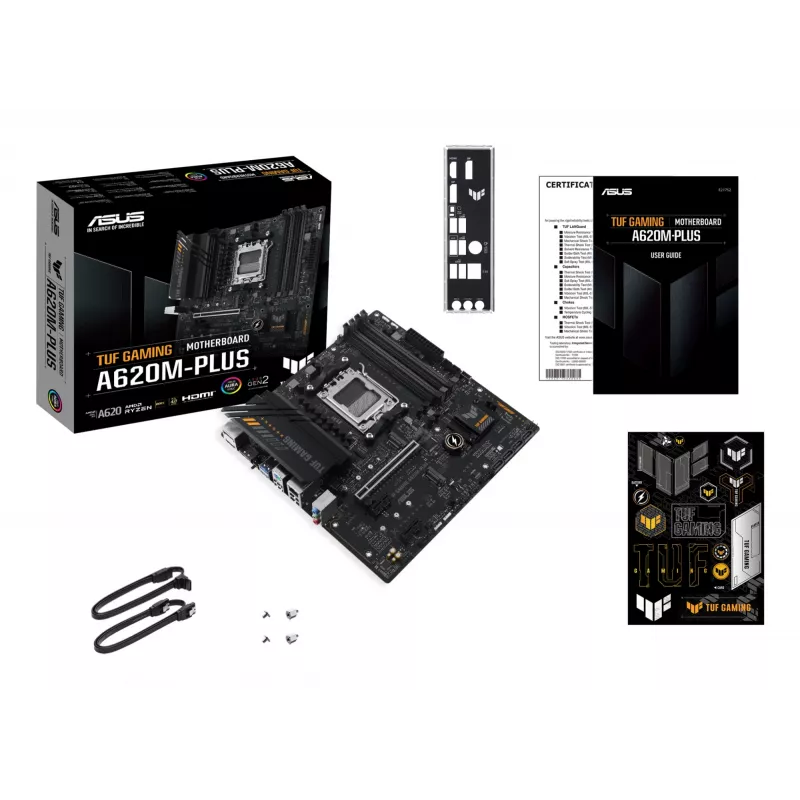 Placa-mãe ASUS TUF GAMING A620M-PLUS AMD A620 Socket AM5 micro ATX