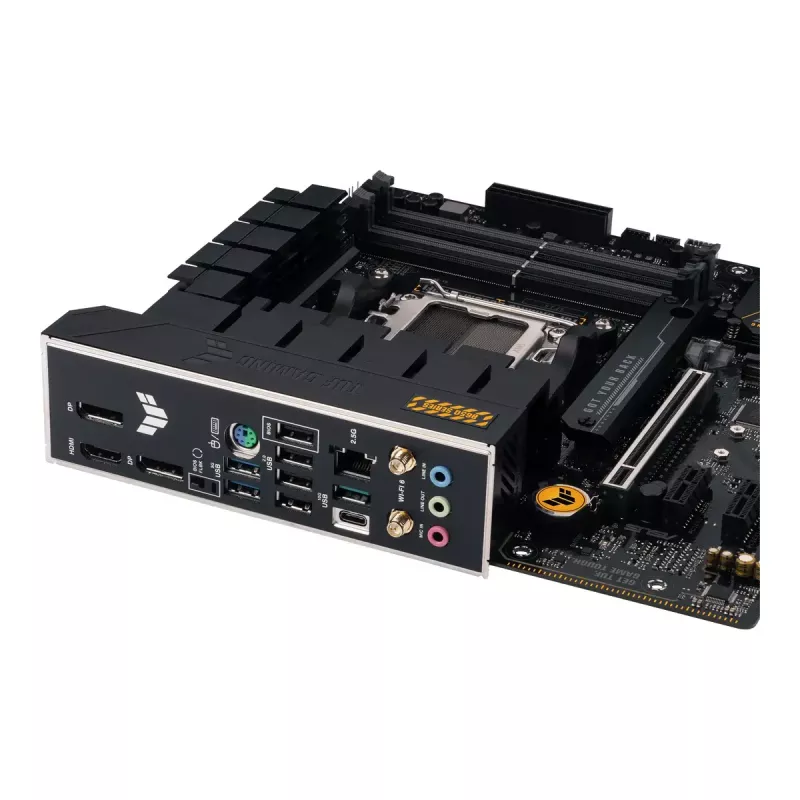 Placa-mãe ASUS TUF GAMING B650M‑E WIFI, AMD B650, Socket AM5, micro ATX, DDR5, 4x DIMM, 128 GB, Wi‑Fi 6, Bluetooth 5.2