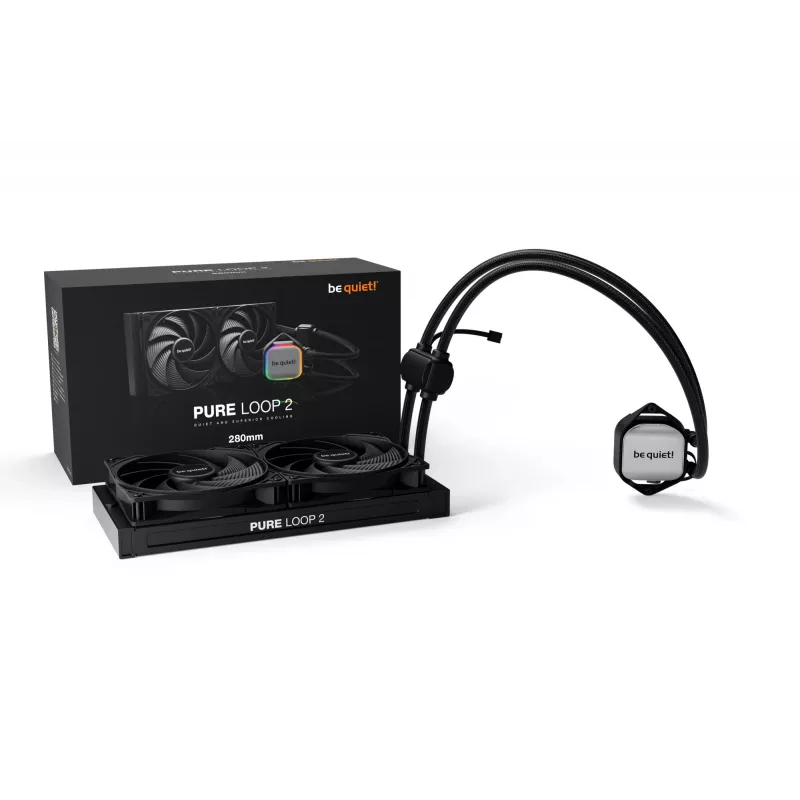 be quiet Pure Loop 2 | 280mm Refrigeração Líquida All-in-One para Processador 14 cm Preto 1 unid.
