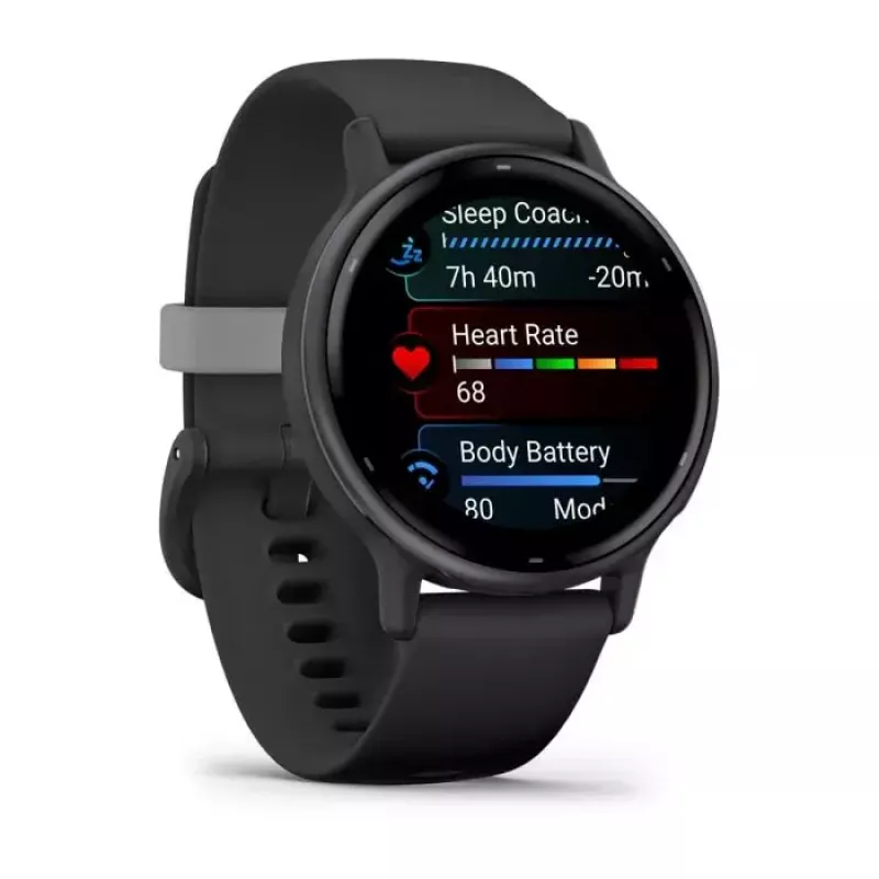 Smartwatch GARMIN Vivoactive 5 Preto — caixa de 42 mm, AMOLED 1,2