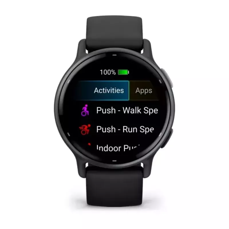 Smartwatch GARMIN Vivoactive 5 Preto — caixa de 42 mm, AMOLED 1,2