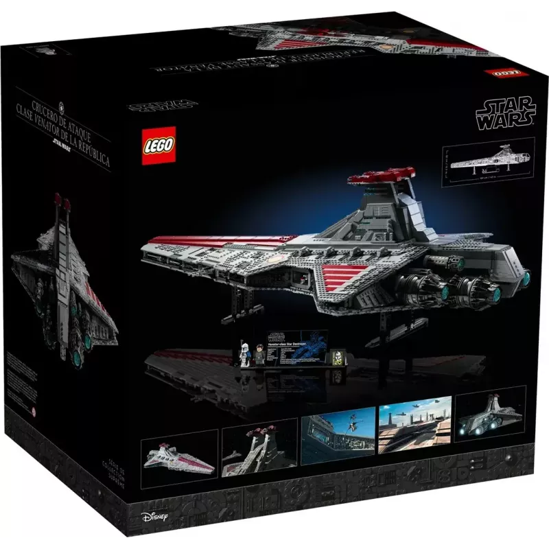 LEGO Star Wars 75367 Cruzador de ataque da República classe Venator (Ultimate Collector Series) conjunto de construção, 5.374 peças, 18+