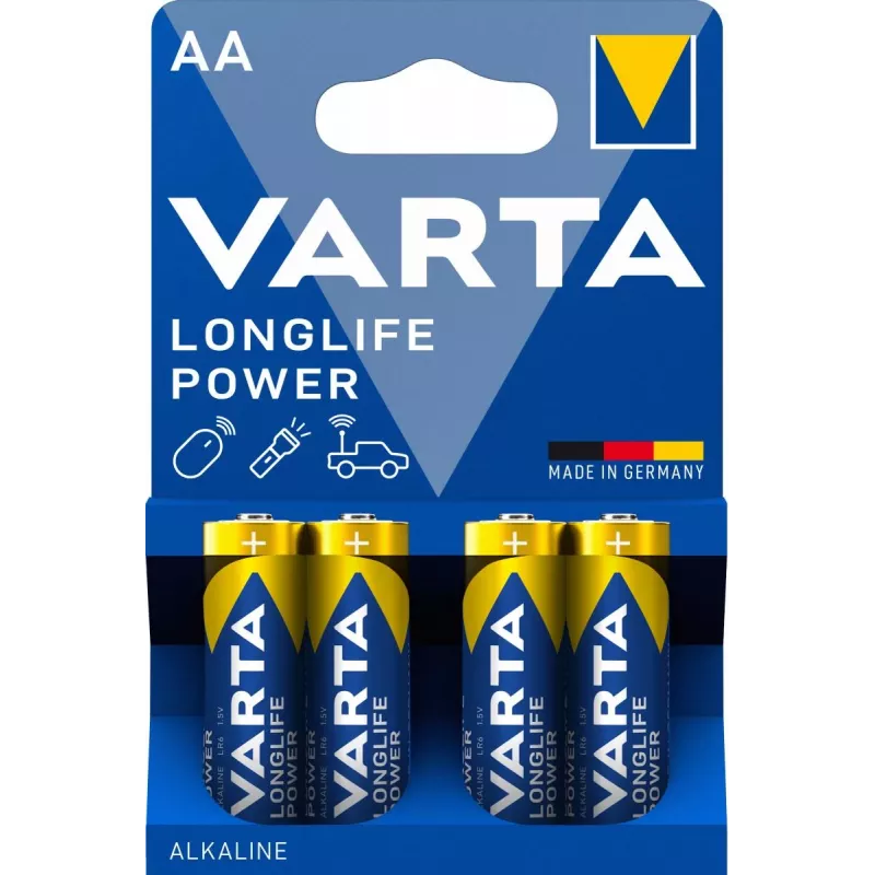Pilha VARTA Longlife Power Mignon AA LR06 1x4