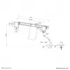 Braço para monitor Neomounts DS75S-950WH2 17-32