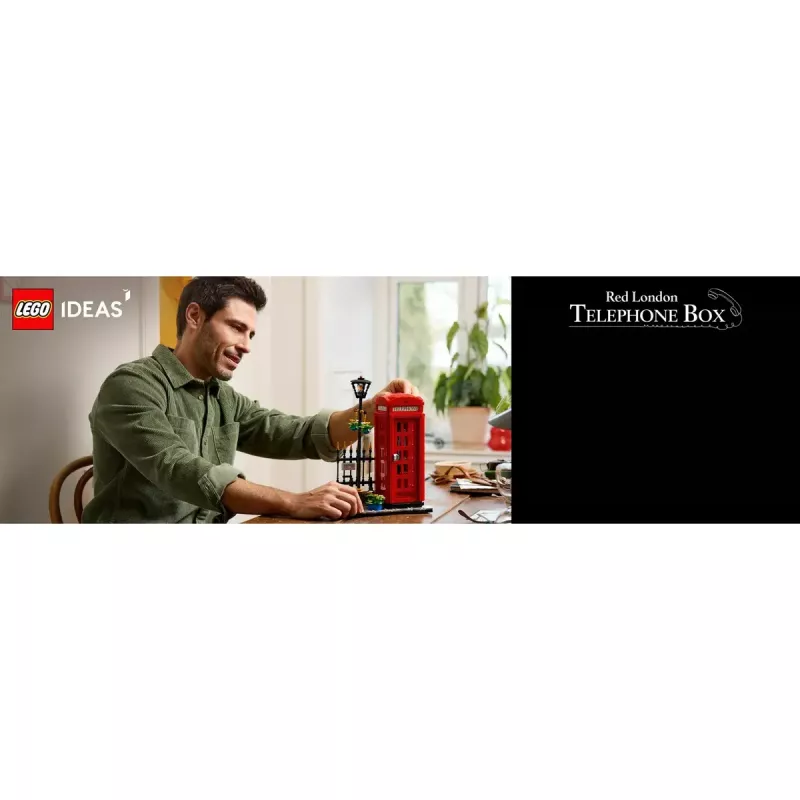Conjunto de construção LEGO Cabine telefónica vermelha de Londres 21347 – conjunto modular de coleção, 1460 peças, 18+