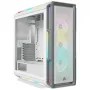 Caixa de PC mid-tower ATX CORSAIR - iCUE 5000T - RGB vidro temperado - branco