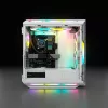 Caixa de PC mid-tower ATX CORSAIR - iCUE 5000T - RGB vidro temperado - branco