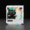 Caixa de PC mid-tower ATX CORSAIR - iCUE 5000T - RGB vidro temperado - branco