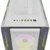 Caixa de PC mid-tower ATX CORSAIR - iCUE 5000T - RGB vidro temperado - branco