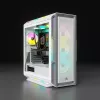 Caixa de PC mid-tower ATX CORSAIR - iCUE 5000T - RGB vidro temperado - branco