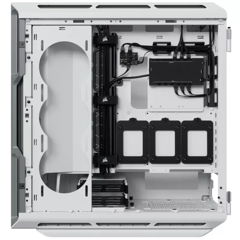 Caixa de PC mid-tower ATX CORSAIR - iCUE 5000T - RGB vidro temperado - branco