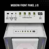 Caixa de PC mid-tower ATX CORSAIR - iCUE 5000T - RGB vidro temperado - branco
