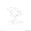 Suporte para portátil Neomounts DS20-740BL1 11-15 polegadas - altura ajustável - dobrável - compacto - universal