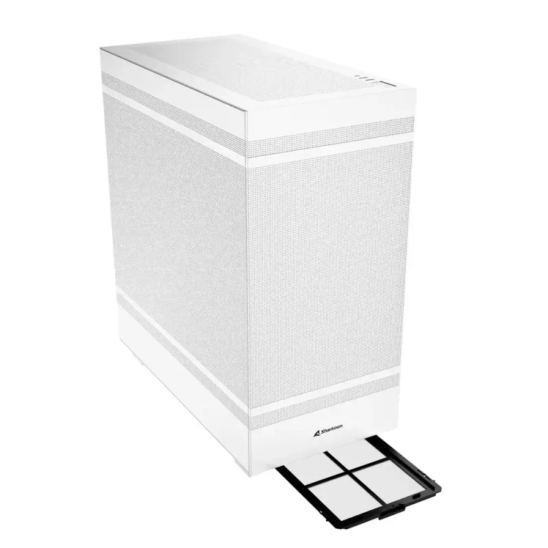 Caixa de PC full tower Sharkoon REBEL C50 branca