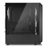Caixa de PC Sharkoon TK5M RGB ATX desktop preta