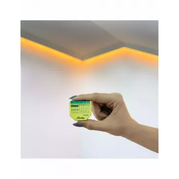 Shelly Plus RGBW PM luz inteligente sem fios verde amarelo