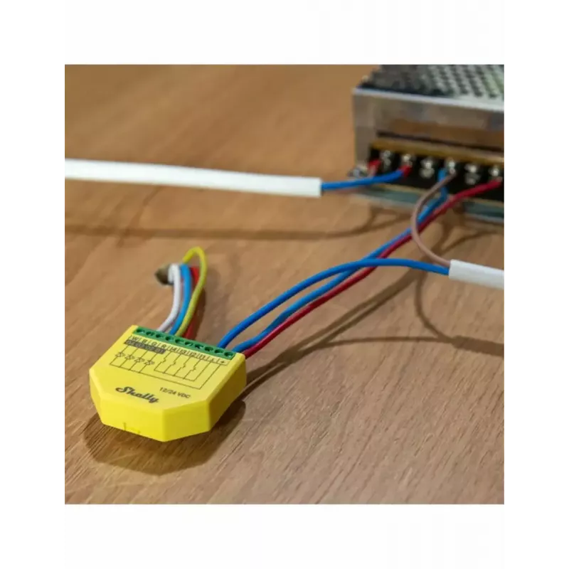 Shelly Plus RGBW PM luz inteligente sem fios verde amarelo
