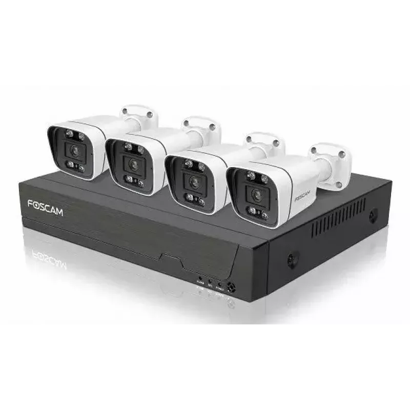 Conjunto de videovigilância Foscam FN9108E-B4-2T com fios 8 canais HDD 2 TB