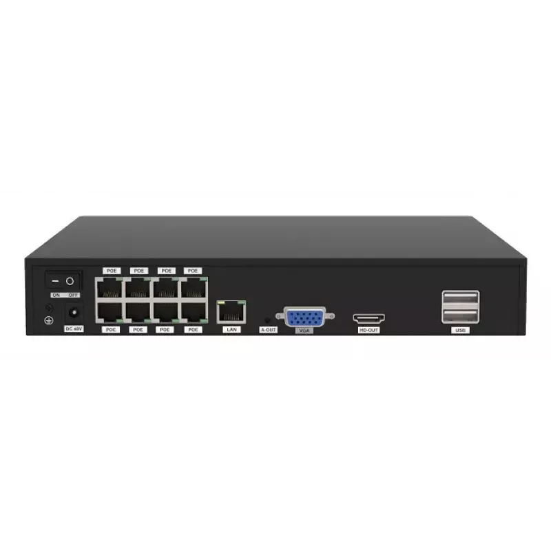 Conjunto de videovigilância Foscam FN9108E-B4-2T com fios 8 canais HDD 2 TB