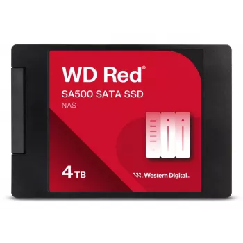 SSD WESTERN DIGITAL - WD Red SA500 - 4TB - SATA 6Gb/s - 2,5 polegadas/7mm (WDS400T2R0A)