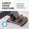 Fellowes apoio de pés sob a secretária - Breyta apoio de pés ergonómico com superfície texturada - banco de apoio de pés para escritório e casa - preto