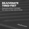 Fellowes apoio de pés sob a secretária - Breyta apoio de pés ergonómico com superfície texturada - banco de apoio de pés para escritório e casa - preto