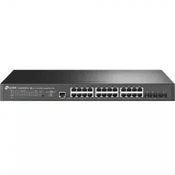 TP-Link Omada Switch gerido L2+ 24 portas 2.5GBASE-T e 4 portas 10GE SFP+ com 16 portas PoE+ & 8 portas PoE++
