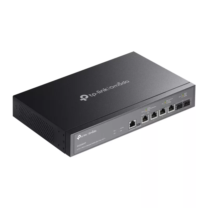 Switch gerido TP-Link JetStream TL-SX3206HPP 6 portas 10GE L2+ 4 portas PoE++