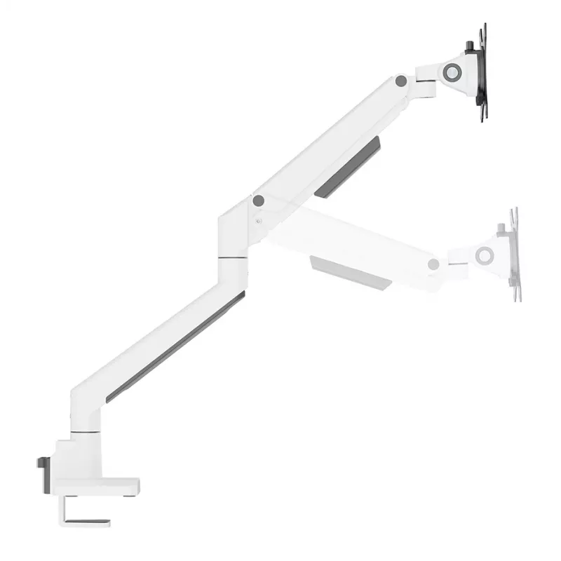 Braço de monitor Neomounts DS70-250WH1 17-35 polegadas - mola a gás - fixação à mesa/passagem de mesa - bloqueio de 180°