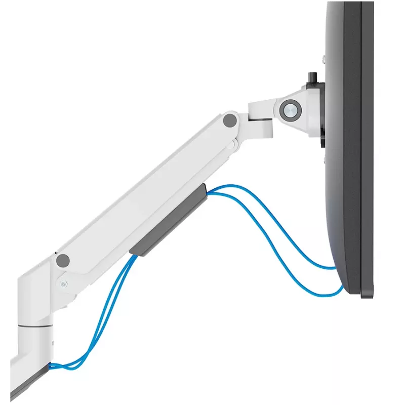 Braço de monitor Neomounts DS70-250WH1 17-35 polegadas - mola a gás - fixação à mesa/passagem de mesa - bloqueio de 180°